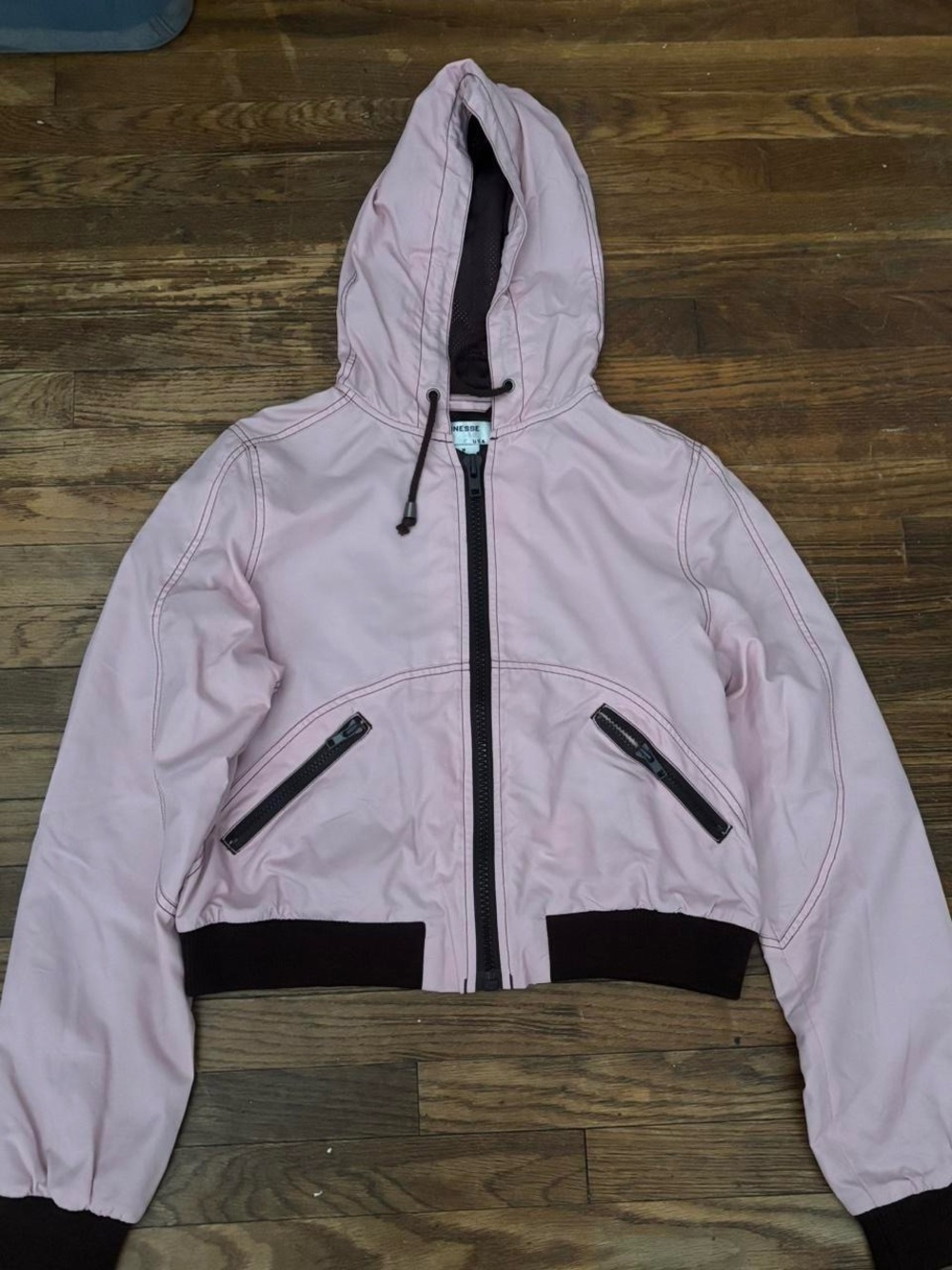 finesse zip up raincoat